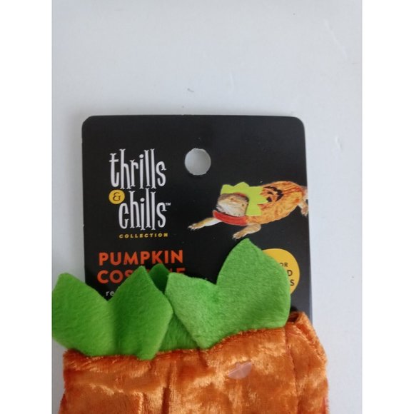 Thrills & Chills Collection Pumpkin Reptile Costume For Bearded Dragons - Picture 2 of 6